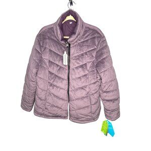 NWT Free Country Reversible Womens Puffer Jacket XXL Smoky Grape Polyester
